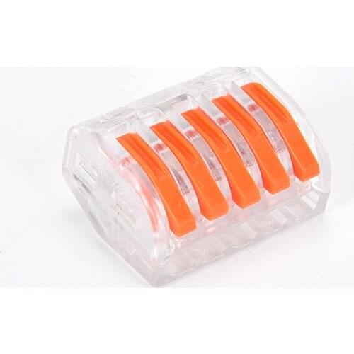 10pcs/100PCS/Lot PCT212 213 214 215 218 Fast Wire Connector Universal Wiring Cable Connector Push-in Conductor Terminal Block