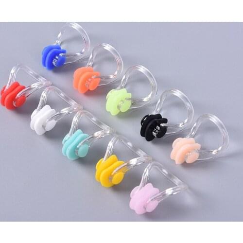 10PCS Swimming Earplugs Nose Clip Case Protective Waterproof Protection Ear Plug Soft Silicone Swim Dive Supplies