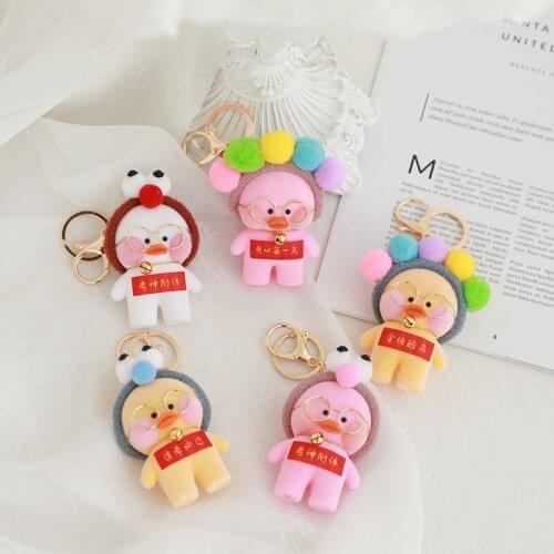 10cm Cartoon Cute Hyaluronic Acid Duck Pendant Plush Toys Stuffed Big Lovely Animals Pillows Dolls For Girls Kids Birthday Gifts