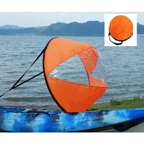 108cm Sail Foldable Kayak Boat Wind Sail Sup Paddle Board Clear Window Sailing Canoe Stroke Paddle Rowing Boats Wind 4Colour