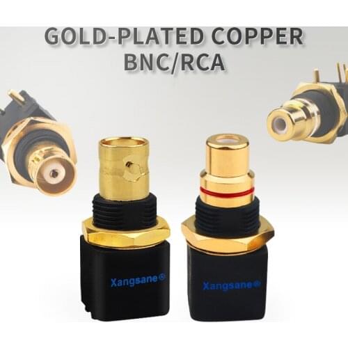 4Pcs Hifi Audio BNC Female Socket RCA Female Socket Welding Plate Video Surveillance Plug