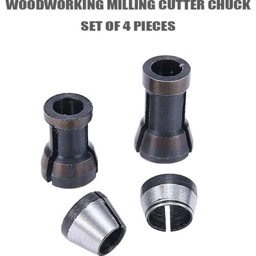 6MM/6.35MM/8MM Hole Diameter Milling Cutter Collet Chuck Engraving Trimming Milling Cutters For Wood Router Bits Woodworking