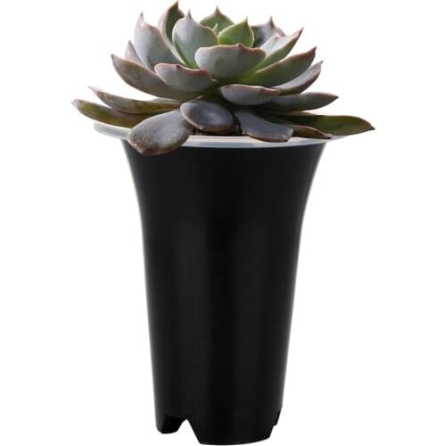Flowers Orchids Planters Pots Double Round Plastic Planters Indoor Flower Plant Pots Garden Flower Shop Decoration