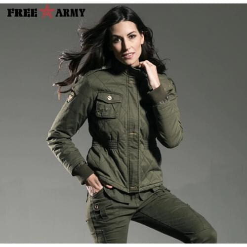 Женские стеганые куртки Free Army China At AliExpress