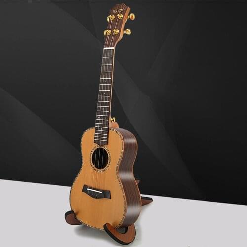 23 Inch Concert Ukulele Red Cedar Solid Ukulele 4 String Hawaii Mini Guitar Uku Acoustic Guitar Musical Instrument UK23103