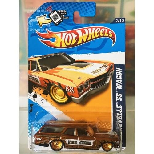 Hot Wheels 1:64 70 Chevelle SS Wagon mooneyes Limit Collector Edition Metal Diecast Model Race Car Kids Toys Gift