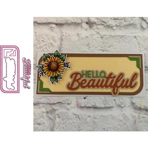 Beautiful Slimline Metal Cutting Dies Stencil for Scrapbooking Handmade Photo Album Paper Cards Crafts New Embossing Decoration