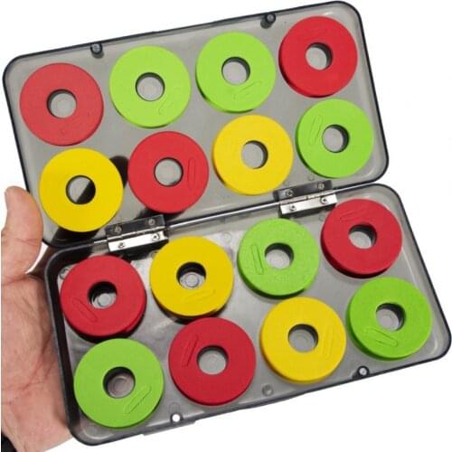 16Pcs/Set EVA Foam Outdoor Fishing Line Spool Bobbin Winding Board Round Coil Winder Organizer Board Round Coil Winder Organizer
