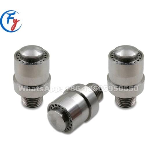 304ss 1/4" Round type 18 holes windjet compressed air knife nozzle, round blowing wind jet air nozzle with flexible metal hose