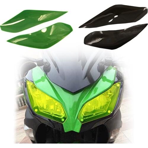 NEW-Motorcycle Headlight Guard Head Light Shield Screen Lens Cover Protector for Kawasaki Ninja250 Ninja300