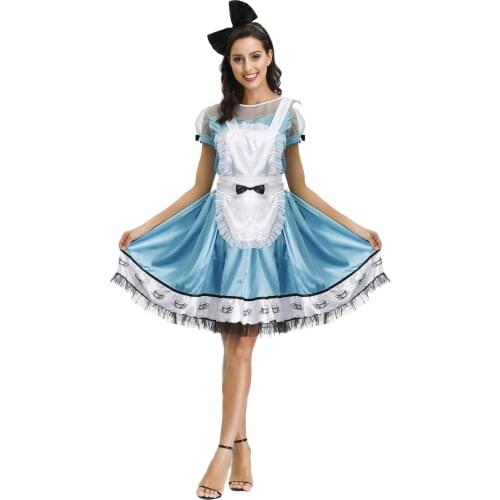 New design Alice fairy tale sexy cute Mickey maid dress Halloween costume Cosplay show stage costume