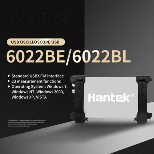 Hantek 6022BE Laptop PC USB Digital Storage Virtual Oscilloscope 2 Channels 20Mhz Handheld Portable Osciloscopio 6022bl