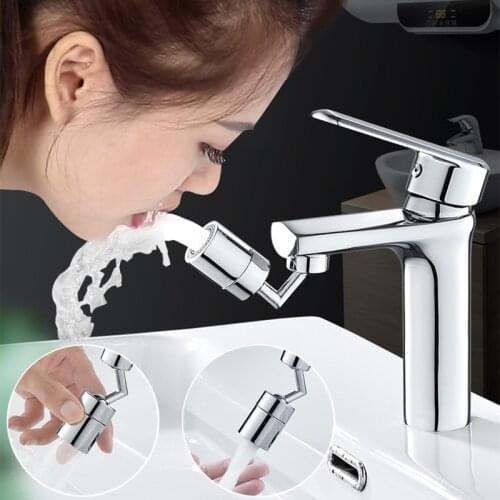 720°Universal Splash Filter Faucet Spray Head Anti Splash Filter Faucet Children Movable Kitchen Tap Water Saving Nozzle Sprayer