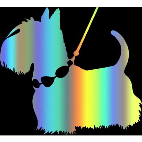 S51037 Various Sizes/Colors Car Stickers Vinyl Decal Scottish Terrier Puppy Motorcycle Decorative Accessories Waterproof