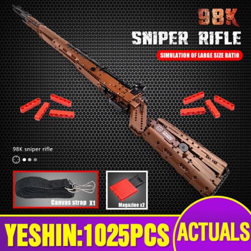 MOULD KING 14002 Block Gun The Mausers 98K Sniper Rifle Model Assembly Building Blocks Bricks New Gun Toys Kids Christmas Gift