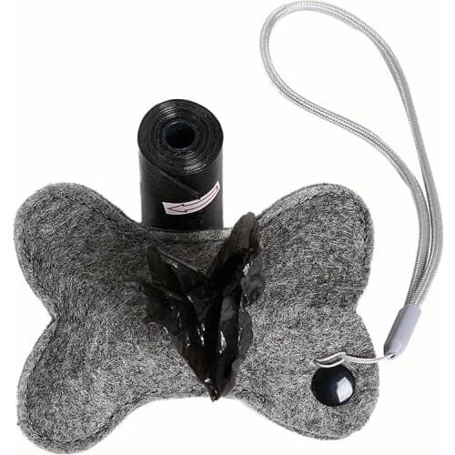 Outdoor Portable Poop Bag Holder Cute Animal Shape Dog Waste Bags Easy Degradable Pet Poop Bags Dispenser Dog Cleaning Products