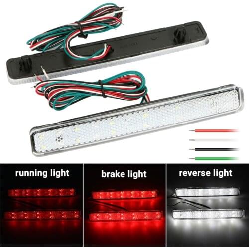 High Quality Car Tail Light Safety Mark Rear Bumper Reflector for VW Multivan Caravell T5 T6 Automotive Exterior Accessories