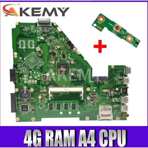 X550EA Laptop motherboard For Asus X550EA X550EP X550E X552E Test original mainboard 4G RAM A4 CPU