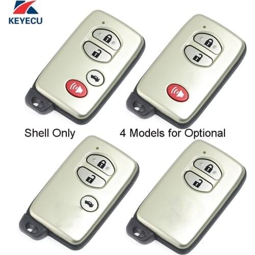 KEYECU Replacement Remote Car Key Shell Case Fob for Toyota Avalon Camry Highlander RAV4 2007-2011 (Shell Only) +Uncut Blade