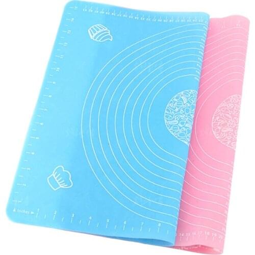 1pcs 29*26cm Kneading Dough Mat Silicone Non-Stick Pastry Baking Mat Pizza Dough Liner With Scale Rolling Pastry Mat