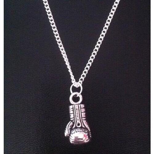 1 Pcs Boxing Gloves Charms Pendant Necklace Fashion Jewelry DIY For Women & Men Gift Fast shipping