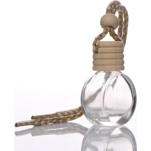 1Pc Car 8ml hanging empty glass perfume bottles pendant car ornament