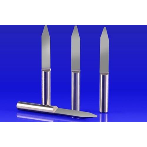 10pcs/lot Flat Bottom cutting and engraving Bits, V Shape Carbide Engraving Tools Milling Cutters