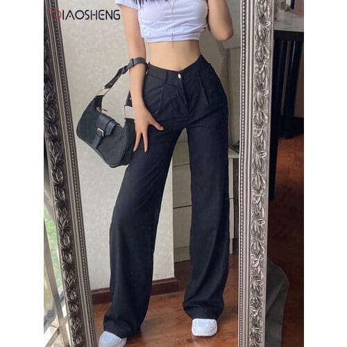 BIAO SHENG Women's High Waist Pants