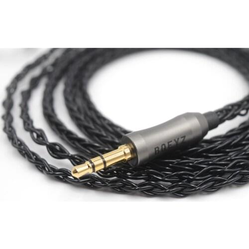 BQEYZ 8 Core Single crystal copper cable Earphones 0.78mm\MMCX Cable Connectors For Spring 2 BQ3 KC2 K2 KB1 S2 PRO T2 P1 DT8 DT6