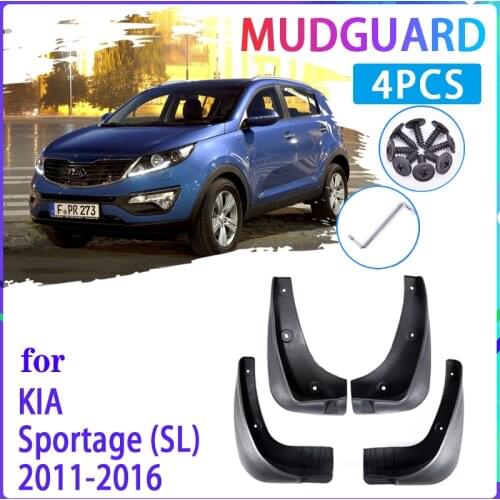 4 PCS Car Mud Flaps for KIA Sportage SL 2011~2016 2012 2013 2014 2015 Mudguard Splash Guards Fender Mudflaps Auto Accessories