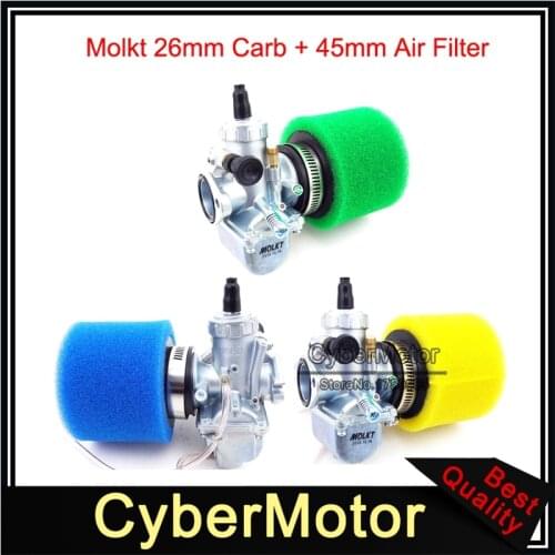 Molkt 26mm Carburetor Carb 45mm Air Filter For Engine Lifan YX 125cc 140cc 150cc CRF50 Chinese Off Road Pit Dirt Bike Motocross