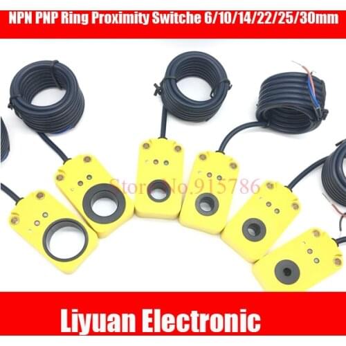 1pcs NPN PNP Ring Proximity Switche / Metal Sensors High Speed Inspection Screwdrivers Screw Iron Needle Metal Objects