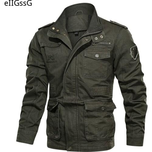 2021 Mens Clothing Outdoor Large Size Casual Cotton Jacket Special Forces Combat Jacket Military Work Jacket Coat Streetwear