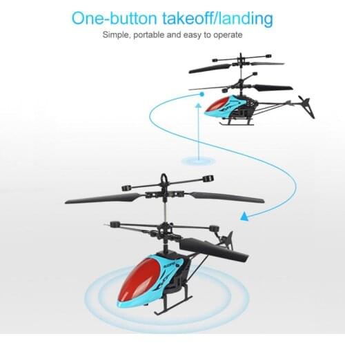 Mini 2.5 Channel RC Helicopter Infrared Luminous Induction Aircraft Plane With Flashing LED Light Streamlined Body Kids Toy Gift