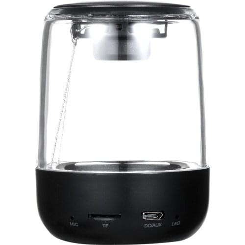 C7 Mini Bluetooth Speaker Portable Desktop HiFi Sound Speaker 360° Surround Sound Colorful LED Light Support TF Card Output