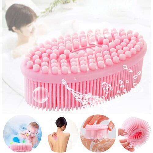 Face & Body Gentle Scrub Skin Exfoliation bath shower Massage Nubs Improve Cellulite Head Body Massager Spa Shampoo Washing Comb