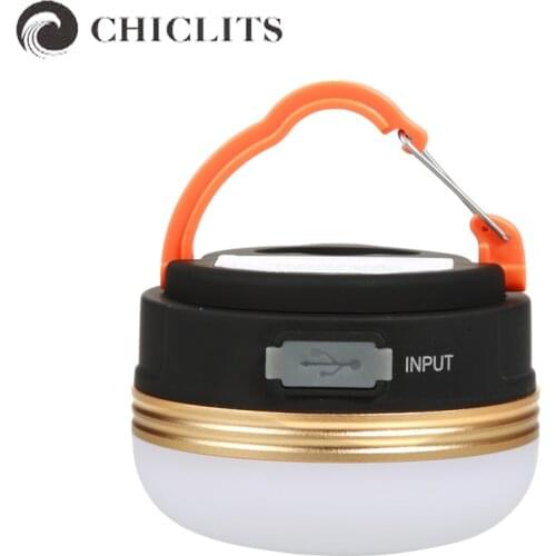 New Mini Camping Light 3W Waterproof USB Rechargeable Camping Led Lanterns Tents Led Lamp Outdoor Hiking Night Hanging Lamp