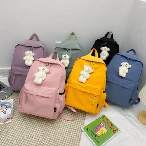 2021 New Trend Female Backpack School Backpack For Teenage Girl Simplicity Korean Leisure High Quality Waterproof Womens Bag