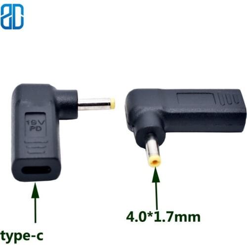 Type-C female to 4.0 * 1.7mm male adapter with PD function Type-c converter