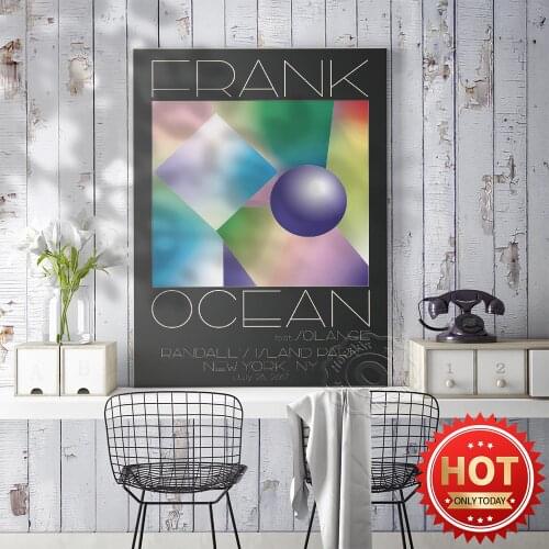 Singer Frank Poster, Ocean Print, Music Star Gig Wall Stickers,Frank Prints Art, Bar Pub Club Wall Decor, Fans Collection Gift