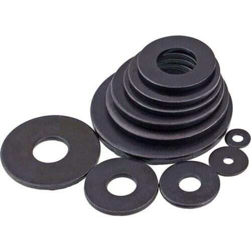 Flat Washers Grade 8 Black Washer M2 M3 M4 M5 M6 M8 M10 M12 M14 M16 M18 M20- M27