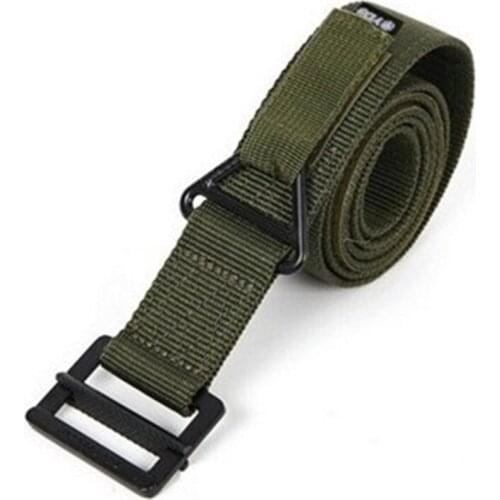 Tactical Belt Men Tactical Belt, Military Style Heavy Duty Nylon Canvas Waist Belts with Quick-Release Metal Buckle For Hunting