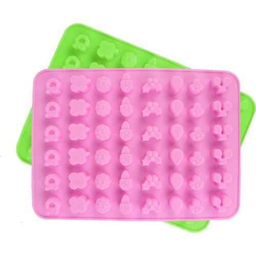 Silicone Fruit Shaped Candy Mold Miniature Candy Silicone Mold Tray 48 Cavity Sugarcraft Tools DIY Gummy Candy Mould