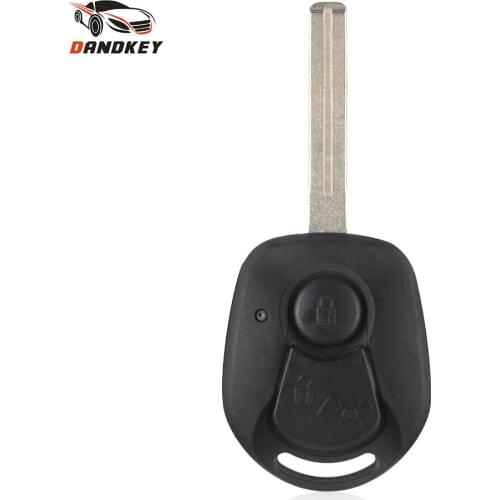Dandkey 2 Buttons Replacement Remote Key Shell Case For Ssangyong Actyon Kyron Fob Remote Car Key Cover Case Uncut Blade