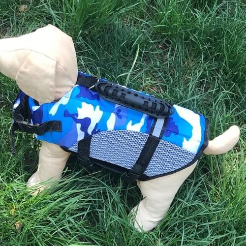 Dog Life Vest Swimming Swimsuit Pet Camouflage Life Jacket Vest Puppy Reflective Safety Clothes for Small Medium Dog Swimwear