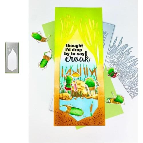 Slim Line Trees Silhouette Cover Plate Die Stamps Cutting Dies Scrapbook Diary Decoration Stencil Ebossing Template DIY Albums