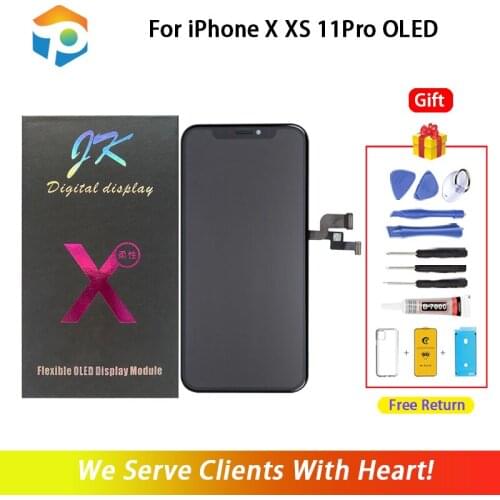 YWEWBJH AAA+++ OLED For iPhone X XS 11Pro LCD Screen Replacement For iPhone 11Pro Display With 3D Touch Assembly True Tone