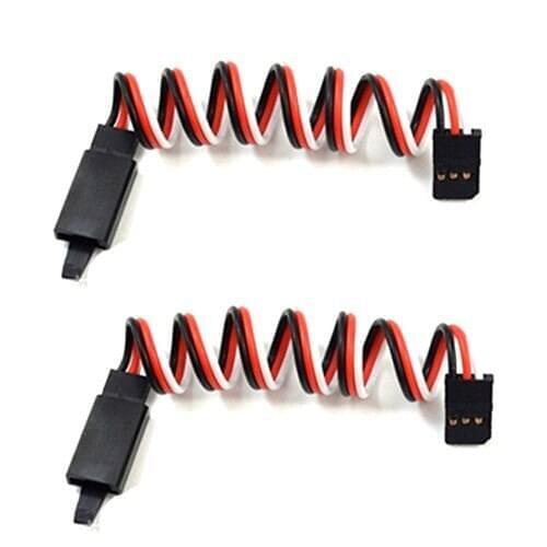 10Pcs 100cm 3Ways 60 Core Filaments Extension Leads Wire With Anti Shedding Hook For Airplane Model Serve Motor Black-Red-White