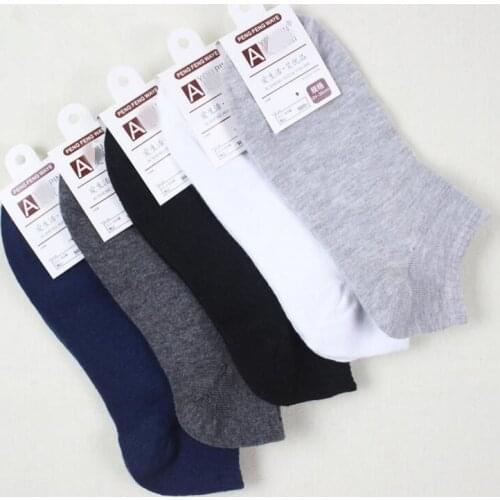 10pcs=5pair/lot High Quality 2016 Brand New Men Socks male cotton Winter-summer short socks& socks Slippers for men
