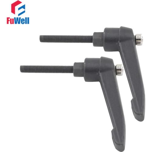 2pcs M8 x 45mm Male Thread Adjustable Handles Knob Free Shipping 8mm Thread Dia. 45mm Thread Length Clamping Handle